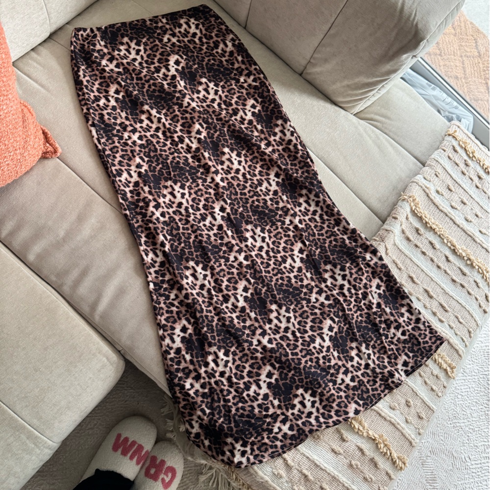 Princess Polly Leopard Print Maxi Skirt